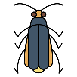 SImple stroke firefly top PNG Design Transparent PNG