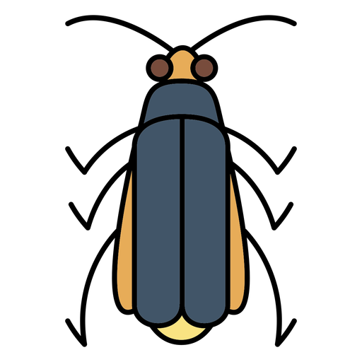 SImple stroke firefly top PNG Design