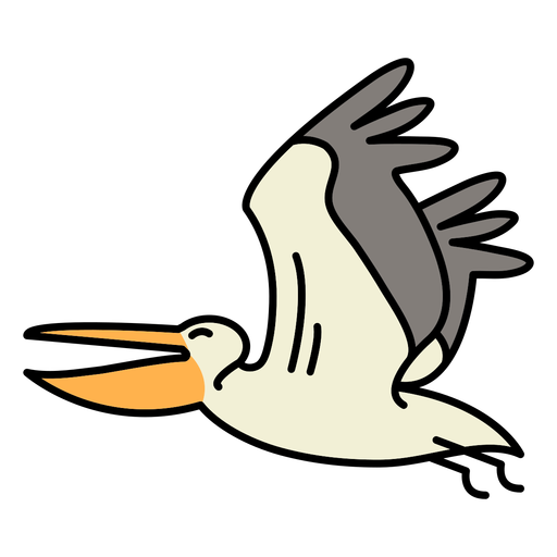 Seagull bird flying PNG Design