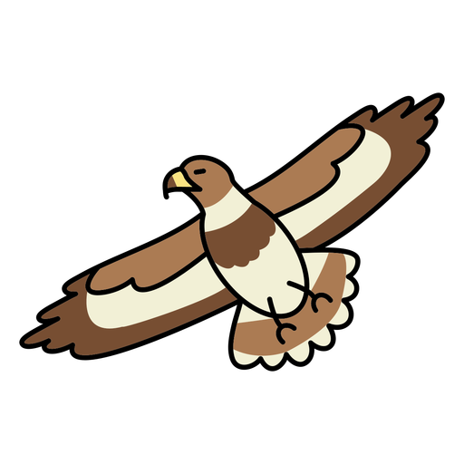 Hawk bird animal flying PNG Design