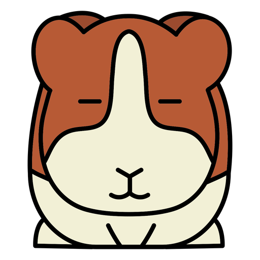 Hamster rodent asleep PNG Design