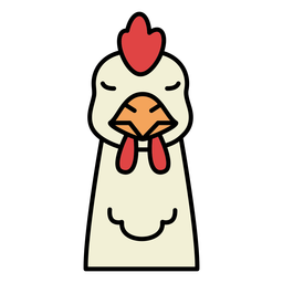 Chicken head farm animal Transparent PNG