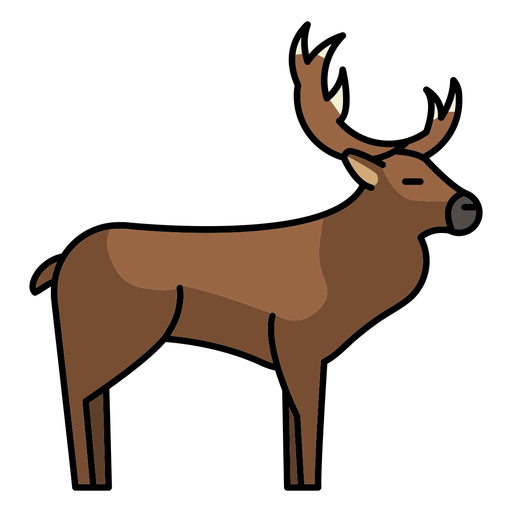 Deer animal side-view