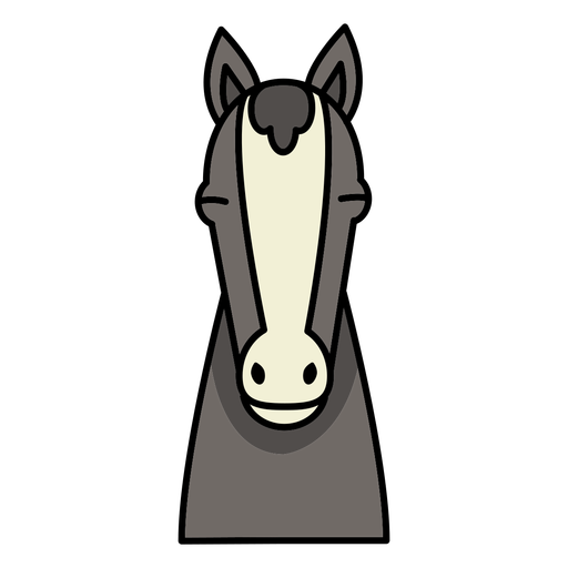 Horse head close-up PNG Design