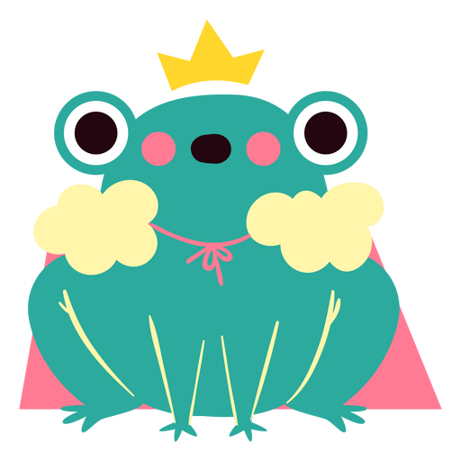 Königin Frosch niedlichen Charakter PNG-Design