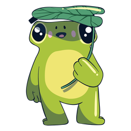 Glückliche Froschillustration PNG-Design