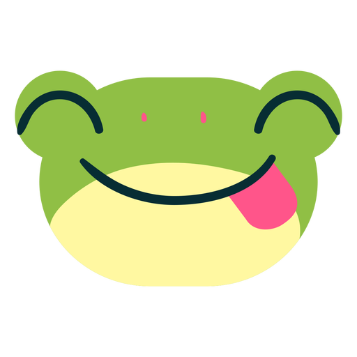 Cara de sapo feliz Desenho PNG