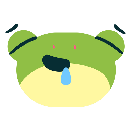Cara de rana feliz