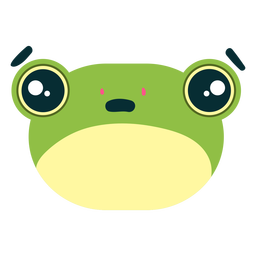 Frog Face Worried PNG & SVG Design For T-Shirts