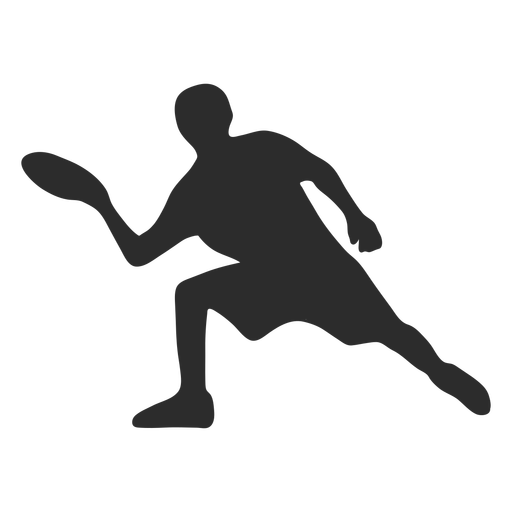 Man Kneeling Throw With Frisbee Silhouette PNG Design