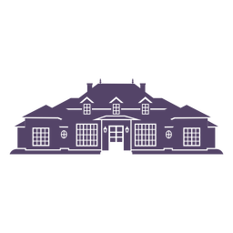 Classic traditional big house icon  Transparent PNG