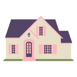 Traditional small house icon Transparent PNG