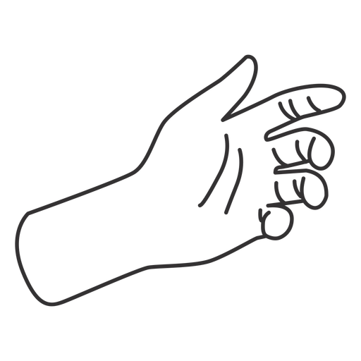 Hand Reaching Out Line Art Transparent Png Svg Vector