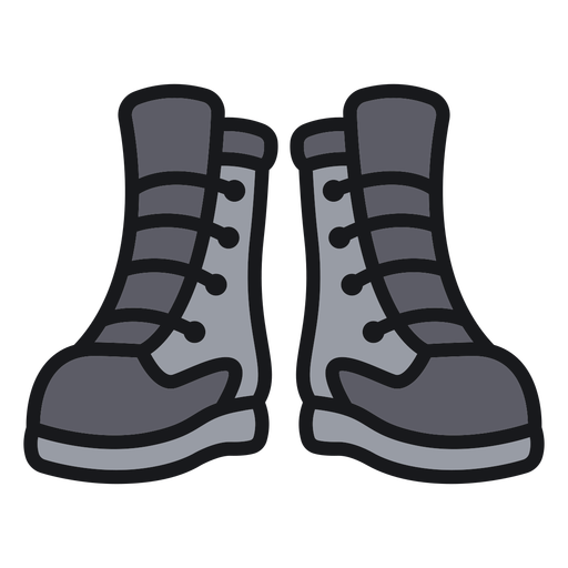 Soldier combat boots PNG Design