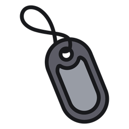 Simple color stroke military badge  PNG Design Transparent PNG