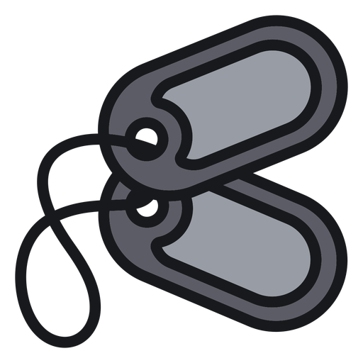 Double tag army accesory PNG Design