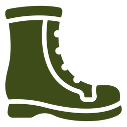 Soldier Combat Boot Side-view PNG & SVG Design For T-Shirts