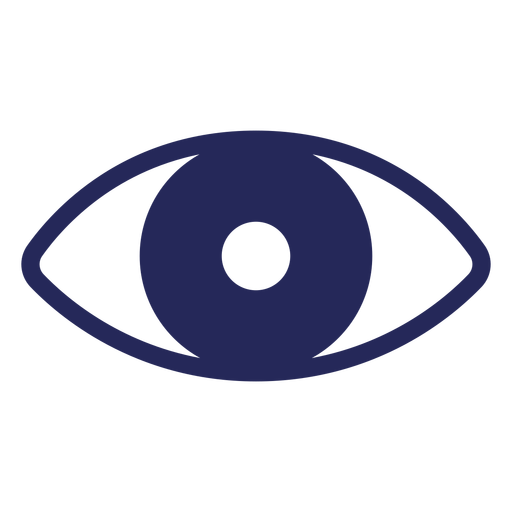 Eye staring filled-stroke PNG Design