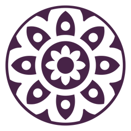 Mandala flower design Transparent PNG