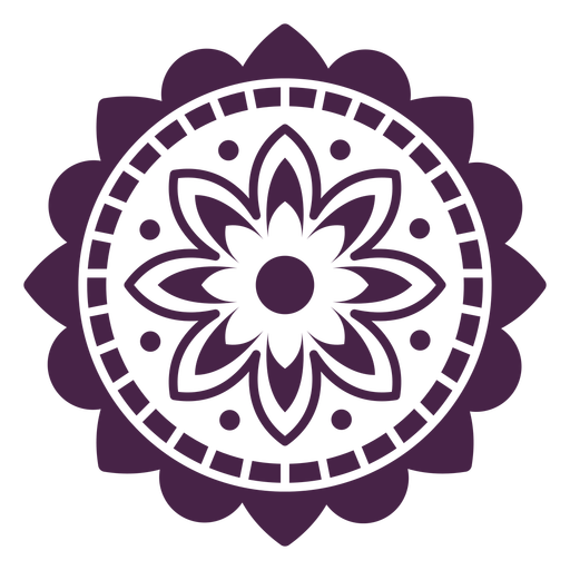 Mandala-Blumendekoration PNG-Design