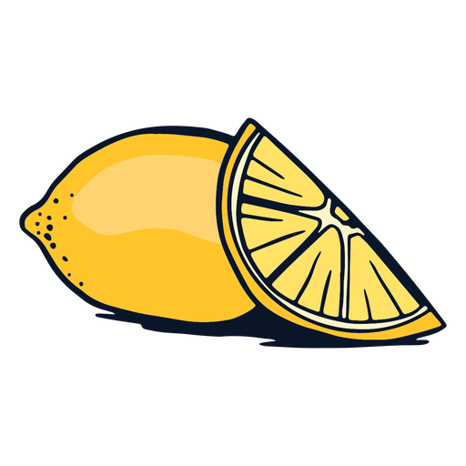 Lemon fruit slices PNG Design