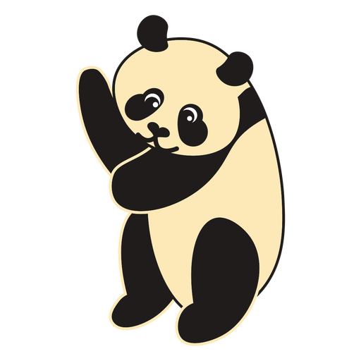 Panda bear cartoon PNG Design