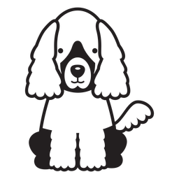 Puppy dog poodle fluffy PNG Design Transparent PNG