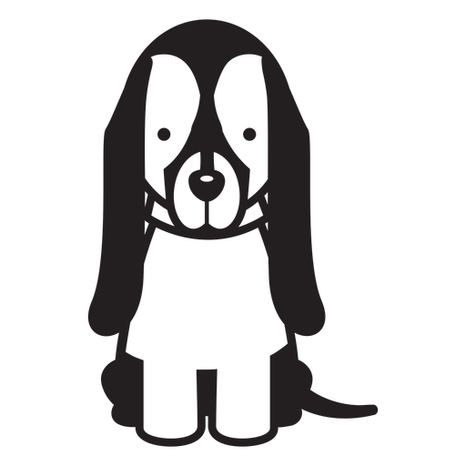 Cachorro de perro orejas grandes Diseño PNG