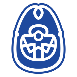 Oval shaped celtic knot PNG Design