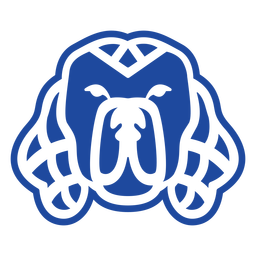 Blue dog celtic knot cut-out Transparent PNG