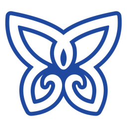 Nó celta de borboleta azul Transparent PNG