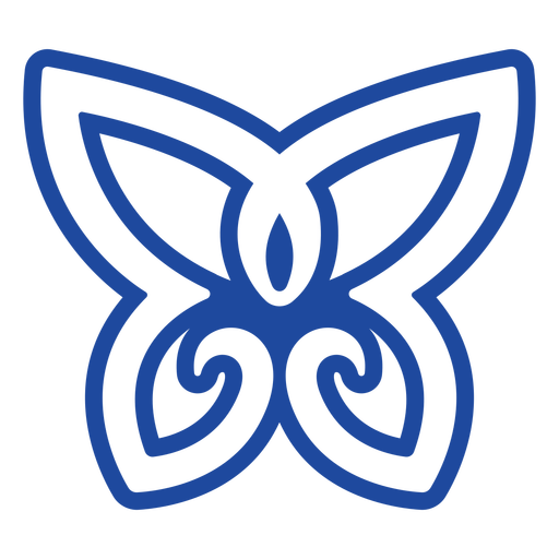 Keltischer Knoten des blauen Schmetterlings PNG-Design
