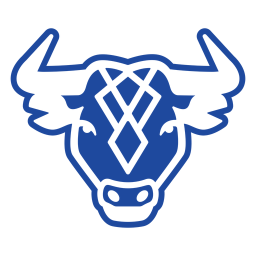 Ox animal celtic knot cut-out PNG Design