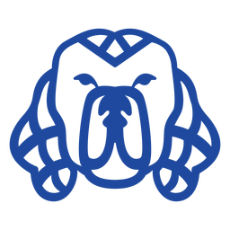 Animales celtas trazo azul - 1