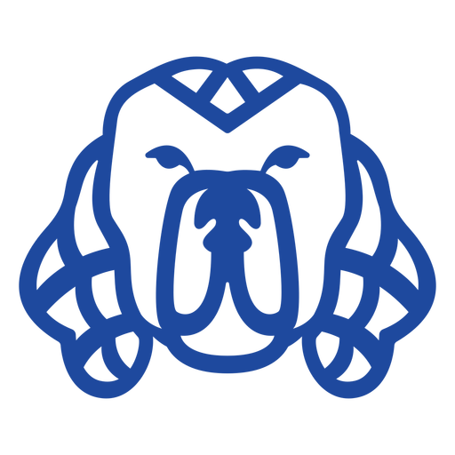 Traço azul do Celtic Animals - 1 Desenho PNG
