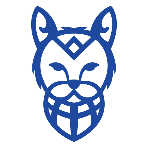 Traço azul Celtic Animals - 5 Desenho PNG