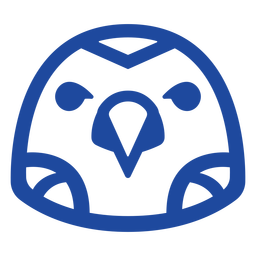 Trazo azul de animales celtas - 8 Diseño PNG