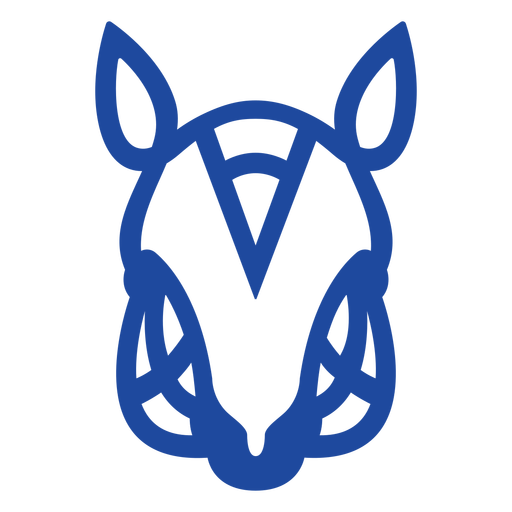 Blauer Strich der keltischen Tiere - 11 PNG-Design