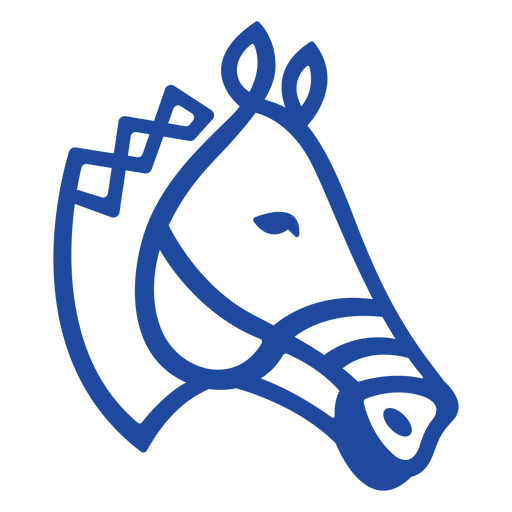 Blauer Strich der keltischen Tiere - 14 PNG-Design
