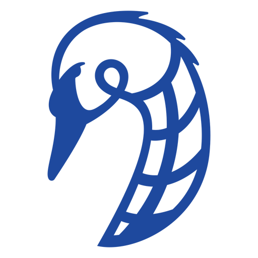 Blauer Strich der keltischen Tiere - 16 PNG-Design