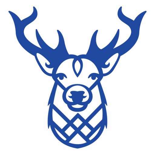 Blauer Strich der keltischen Tiere - 18 PNG-Design