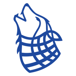 Animales celtas trazo azul - 19 Diseño PNG