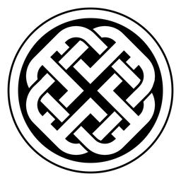 Círculo de símbolo celta Diseño PNG