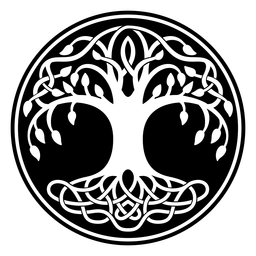 Keltischer Symbolbaum PNG-Design