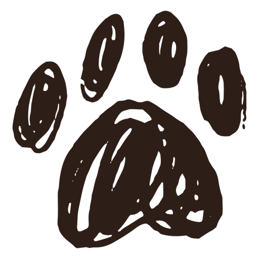 Paw hand drawn simple - Transparent PNG & SVG vector file