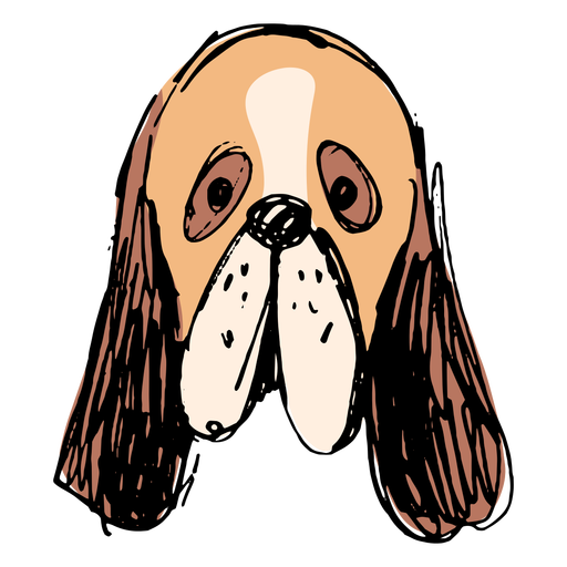 Basset Hound Dog Hand gezeichnet PNG-Design