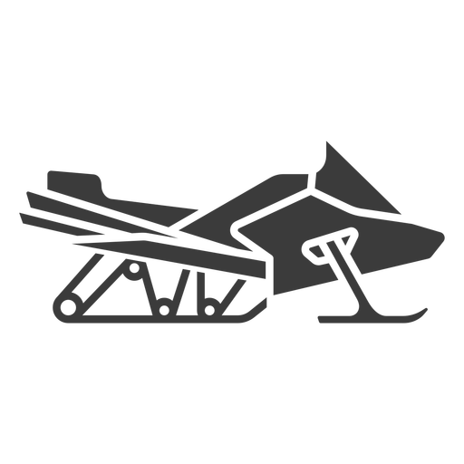 motos de nieve - silueta - 1 Diseño PNG
