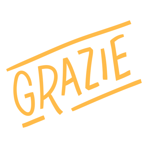 Vielen Dank, dass Sie italienische Schrift PNG-Design