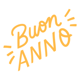 Buon anno hand written badge  PNG Design Transparent PNG