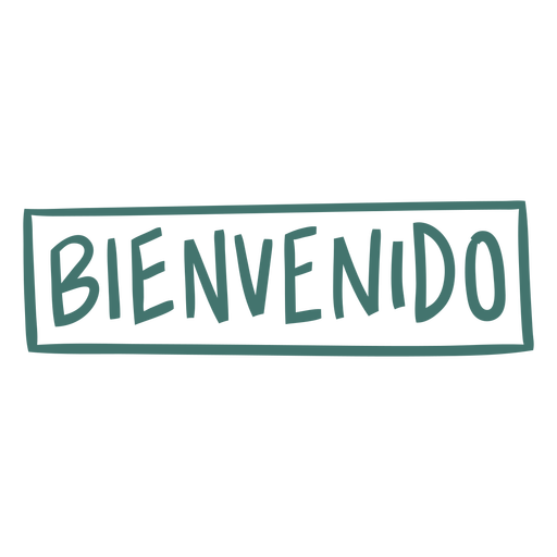 Welcome spanish lettering PNG Design